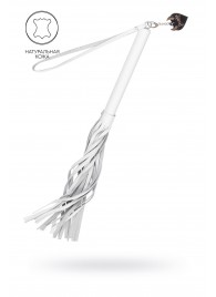 Белая кожаная плеть - 50 см. - Pecado - купить с доставкой в Курске