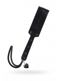 Черный кожаный пэддл - 32 см. - Pecado - купить с доставкой в Курске