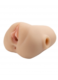 Телесный мастурбатор с вибрацией Double Pounder Vibrating Squeeze Stroker - Pipedream - в Курске купить с доставкой