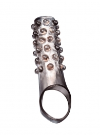 Дымчатая насадка на пенис с выпуклостями - 11 см. - Sex Expert - в Курске купить с доставкой