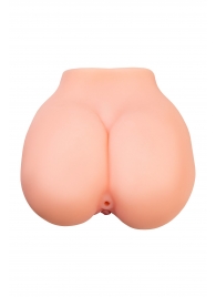 Реалистичный мастурбатор в форме попки с 2 любовными входами - No Name - в Курске купить с доставкой