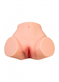 Телесный реалистичный мастурбатор-полуторс с 2 любовными входами - No Name - в Курске купить с доставкой