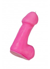 Розовая свеча в форме пениса - 47 гр. - Pecado - купить с доставкой в Курске