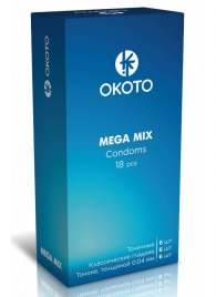 Презервативы OKOTO Mega Mix - 18 шт. - Sitabella - купить с доставкой в Курске