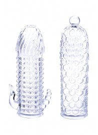 Набор из 2 прозрачных насадок на член Seductive Tickler Sleeves Set - NMC - в Курске купить с доставкой