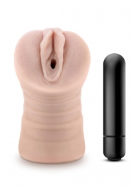 Телесный мастурбатор-вагина Ayumi с вибрацией - Blush Novelties - в Курске купить с доставкой