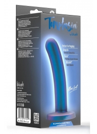 Синяя насадка с гладкой поверхностью Surrender 5.75 Inch Intermediate Pegging Dildo - 14,6 см. - Blush Novelties - купить с доставкой в Курске