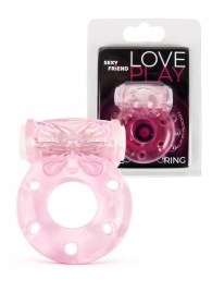 Розовое эрекционное виброкольцо с бабочкой - 1137 - в Курске купить с доставкой