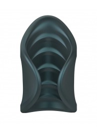 Серый сквозной мастурбатор с вибрацией Manwan Starter - Manwan - в Курске купить с доставкой