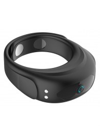 Черное эрекционное виброкольцо на ремешках - Boys of Toys - в Курске купить с доставкой