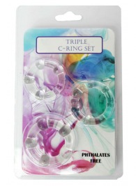 Набор из 3 эрекционных прозрачных колец - Boys of Toys - в Курске купить с доставкой
