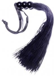 Черная силиконовая плетка - 25,4 см. - Boys of Toys - купить с доставкой в Курске