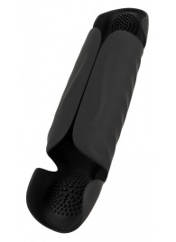 Черный вибромастурбатор с трехточечной стимуляцией Penis Trainer with 3 Point Stimulation - Orion - в Курске купить с доставкой