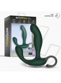 Зеленый вибромассажёр простаты Greeny - 12,8 см. - Intoyou - в Курске купить с доставкой
