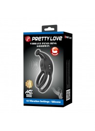 Черное перезаряжаемое виброкольцо Goodwin - Baile - в Курске купить с доставкой