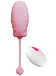 Розовое силиконовое виброяйцо с пультом ДУ - Secwell