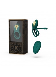 Зеленое эрекционное виброкольцо Bayek с пультом ДУ - Zalo - в Курске купить с доставкой