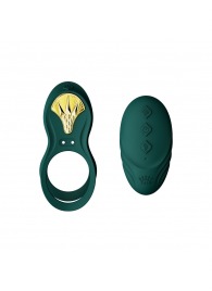 Зеленое эрекционное виброкольцо Bayek с пультом ДУ - Zalo - в Курске купить с доставкой