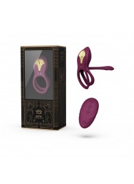 Фиолетовое эрекционное виброкольцо Bayek с пультом ДУ - Zalo - в Курске купить с доставкой