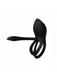 Черное эрекционное виброкольцо Bayek с пультом ДУ - Zalo - в Курске купить с доставкой