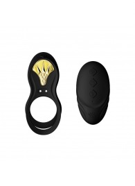 Черное эрекционное виброкольцо Bayek с пультом ДУ - Zalo - в Курске купить с доставкой