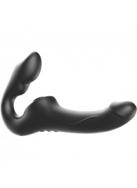 Черный безремневой страпон с 3 моторами - Ibiza - купить с доставкой в Курске