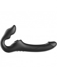 Черный безремневой страпон с 3 моторами - Ibiza - купить с доставкой в Курске