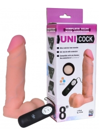 Фаллическая насадка Харнесс UNICOCK 8  с вибрацией - 20 см. - LOVETOY (А-Полимер) - купить с доставкой в Курске