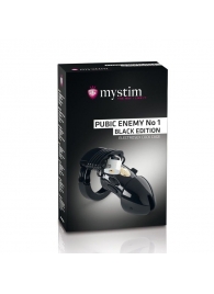 Пояс верности с электростимуляцией Mystim Pubic Enemy No1 Black Edition - MyStim - купить с доставкой в Курске