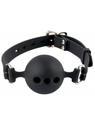 Силиконовый кляп-шар с отверстиями для дыхания Silicone Breathable Ball Gag Small - Pipedream - купить с доставкой в Курске