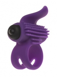 Эрекционное кольцо с подхватом мошонки и стимуляцией клитора Bullet Lastic Ring - Adrien Lastic - в Курске купить с доставкой