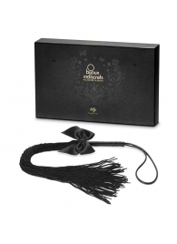 Чёрная плётка Lilly Whip Bijoux - Bijoux Indiscrets - купить с доставкой в Курске