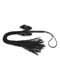 Чёрная плётка Lilly Whip Bijoux - Bijoux Indiscrets - купить с доставкой в Курске