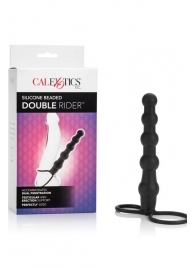 Насадка на пенис для двойного проникновения Silicone Beaded Double Rider - 14 см. - California Exotic Novelties - в Курске купить с доставкой