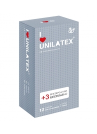 Презервативы с точками Unilatex Dotted - 12 шт. + 3 шт. в подарок - Unilatex - купить с доставкой в Курске