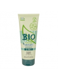 Массажный гель-лубрикант Bio 2-in-1 - 200 мл. - HOT - купить с доставкой в Курске