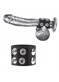 Ремень на член и мошонку 1.5  Cock Ring With Ball Strap - BlueLine - купить с доставкой в Курске