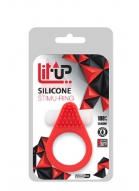 Красное эрекционное кольцо LIT-UP SILICONE STIMU RING 1 RED - Dream Toys - в Курске купить с доставкой