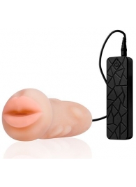 Мастурбатор-ротик с вибрацией REALSTUFF VIBRATING MASTURBATOR MOUTH - Dream Toys - в Курске купить с доставкой