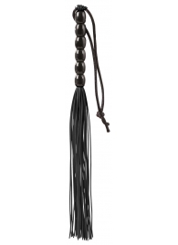 Чёрная мини-плеть из резины Rubber Mini Whip - 22 см. - Blush Novelties - купить с доставкой в Курске