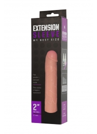 Насадка-удлинитель Extension sleeve телесного цвета - 18,5 см. - Sitabella - в Курске купить с доставкой