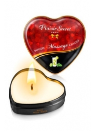 Массажная свеча с ароматом мохито Bougie Massage Candle - 35 мл. - Plaisir Secret - купить с доставкой в Курске