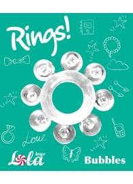 Прозрачное эрекционное кольцо Rings Bubbles - Lola Games - в Курске купить с доставкой