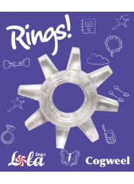 Прозрачное эрекционное кольцо Rings Cogweel - Lola Games - в Курске купить с доставкой