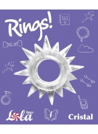 Прозрачное эрекционное кольцо Rings Cristal - Lola Games - в Курске купить с доставкой