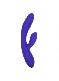 Фиолетовый вибратор с функцией электростимуляции Intimate E-Stimulator Dual Wand - 21,5 см. - California Exotic Novelties - купить с доставкой в Курске