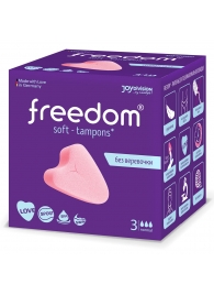 Женские гигиенические тампоны без веревочки FREEDOM normal - 3 шт. - Freedom - купить с доставкой в Курске