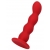 Красный силиконовый анальный фаллоимитатор Favorite - 13 см. - ToyFa