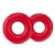 Набор из 2 красных эрекционных колец DONUT RINGS OVERSIZED - Blush Novelties - в Курске купить с доставкой