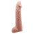 Телесная реалистичная насадка-удлинитель на пенис - 21 см. - Baile - в Курске купить с доставкой